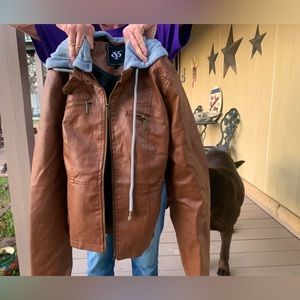 YO very nice leather jacket. Size L